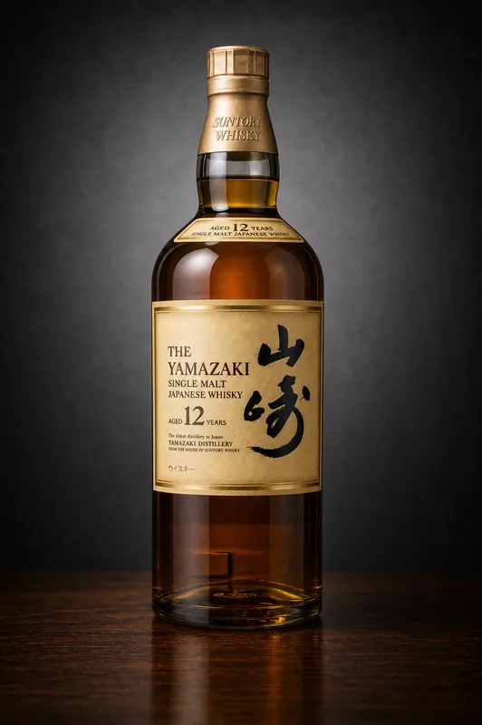 サントリー シングルモルトウイスキー 山崎12年 のボトル画像