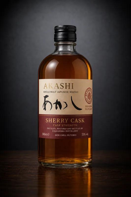 あかし シングルモルト シェリーカスク のボトル画像