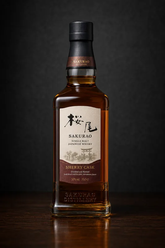 桜尾 シングルモルト SHERRY CASK のボトル画像