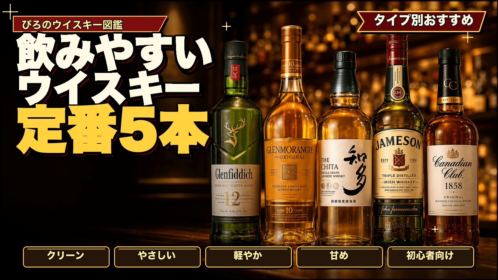 クセが少なく飲みやすいウイスキー:実飲データで選ぶ、スルスル飲める銘柄