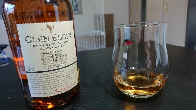 グレンエルギン12年の実飲時に撮影した写真(筆者撮影)