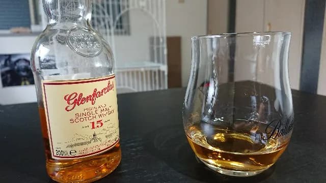 グレンファークラス15年の実飲時に撮影した写真(筆者撮影)