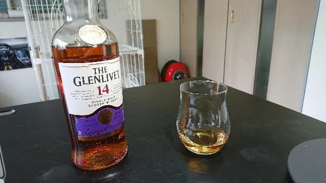 グレンリベット14年の実飲時に撮影した写真(筆者撮影)