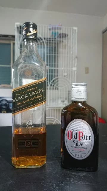 オールドパー シルバーの実飲時に撮影した写真(筆者撮影)