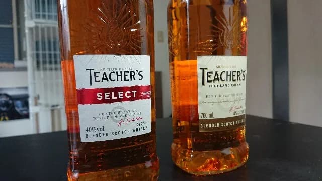 ティーチャーズ セレクトの実飲時に撮影した写真(筆者撮影)
