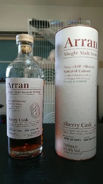 アラン シェリーカスクの実飲時に撮影した写真(筆者撮影)
