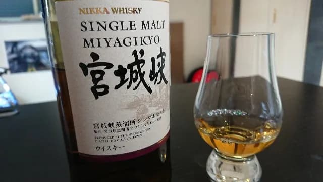 宮城峡の実飲時に撮影した写真(筆者撮影)