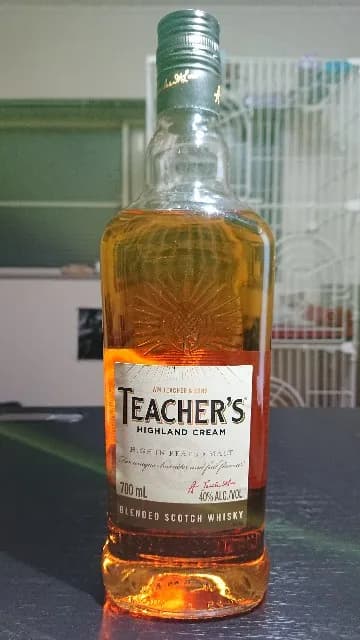 ティーチャーズ ハイランドクリームの実飲時に撮影した写真(筆者撮影)