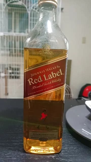 ジョニーウォーカー レッドラベルの実飲時に撮影した写真(筆者撮影)