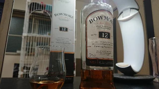 ボウモア12年の実飲時に撮影した写真(筆者撮影)