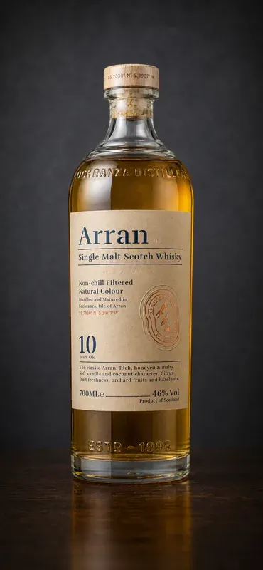 アラン 10年のボトルイメージ（AI生成）
