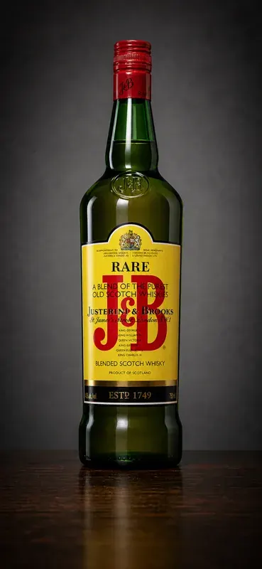 J&B レアのボトルイメージ（AI生成）