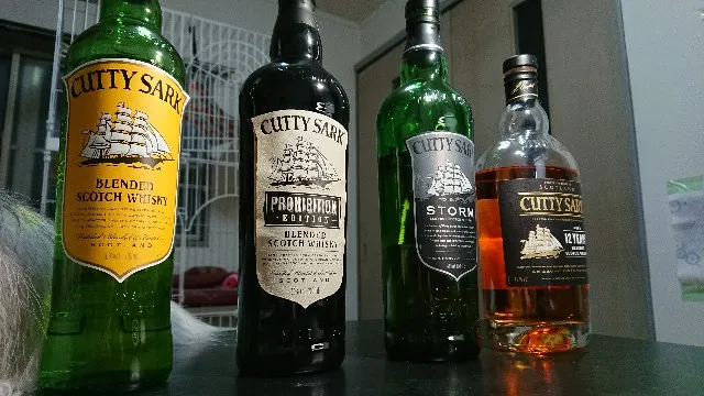 カティサーク ストームの実飲時に撮影した写真（筆者撮影）