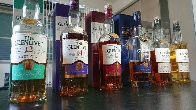 グレンリベット15年の実飲時に撮影した写真(筆者撮影)