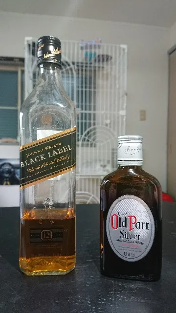 オールドパー シルバーの実飲時に撮影した写真(筆者撮影)