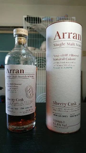 アラン シェリーカスクの実飲時に撮影した写真（筆者撮影）