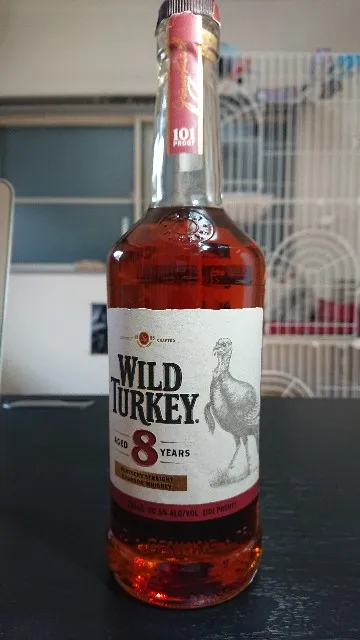 ワイルドターキー8年の実飲時に撮影した写真(筆者撮影)
