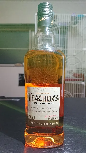 ティーチャーズ ハイランドクリームの実飲時に撮影した写真（筆者撮影）