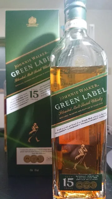 ジョニーウォーカー グリーンラベル 15年の実飲時に撮影した写真（筆者撮影）