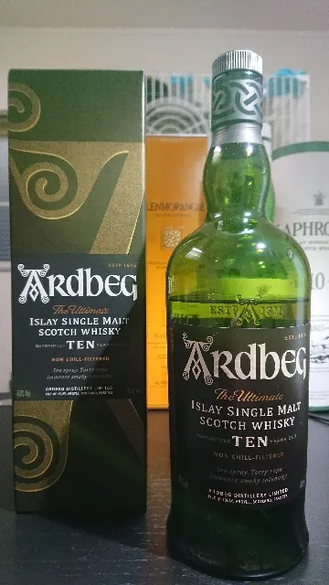 アードベッグ10年の実飲時に撮影した写真（筆者撮影）