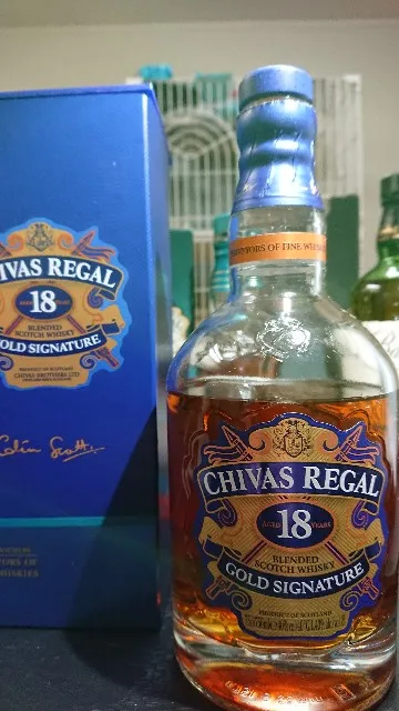 シーバスリーガル 18年の実飲時に撮影した写真（筆者撮影）