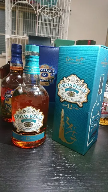 シーバスリーガル ミズナラ 12年の実飲時に撮影した写真(筆者撮影)