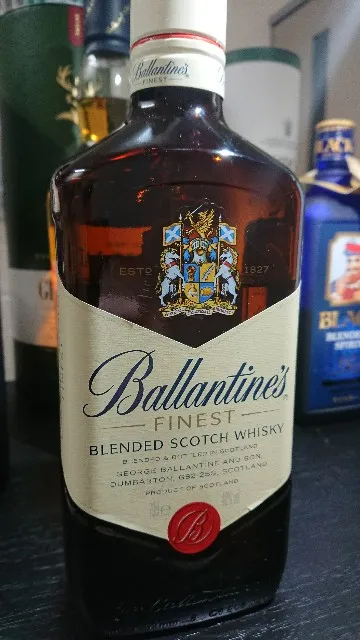 バランタイン ファイネストの実飲時に撮影した写真（筆者撮影）