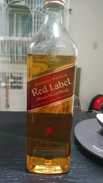 ジョニーウォーカー レッドラベルの実飲時に撮影した写真（筆者撮影）