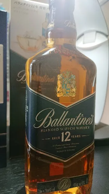 バランタイン12年の実飲時に撮影した写真（筆者撮影）