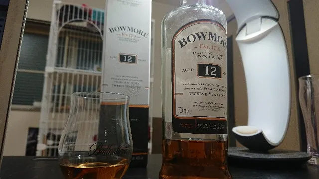 ボウモア12年の実飲時に撮影した写真（筆者撮影）